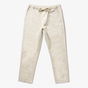 Rhythm Essential Sunday Pant Bone Chino Drawstring